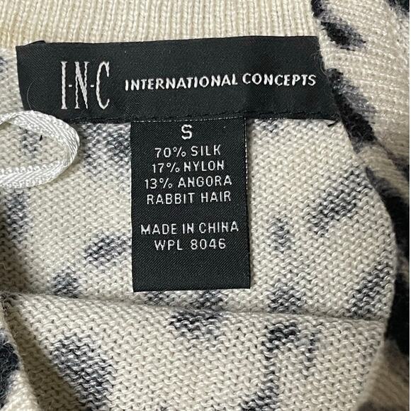 INC International Concepts Snow Leopard Knit Cami Tank Small - Picture 6 of 6